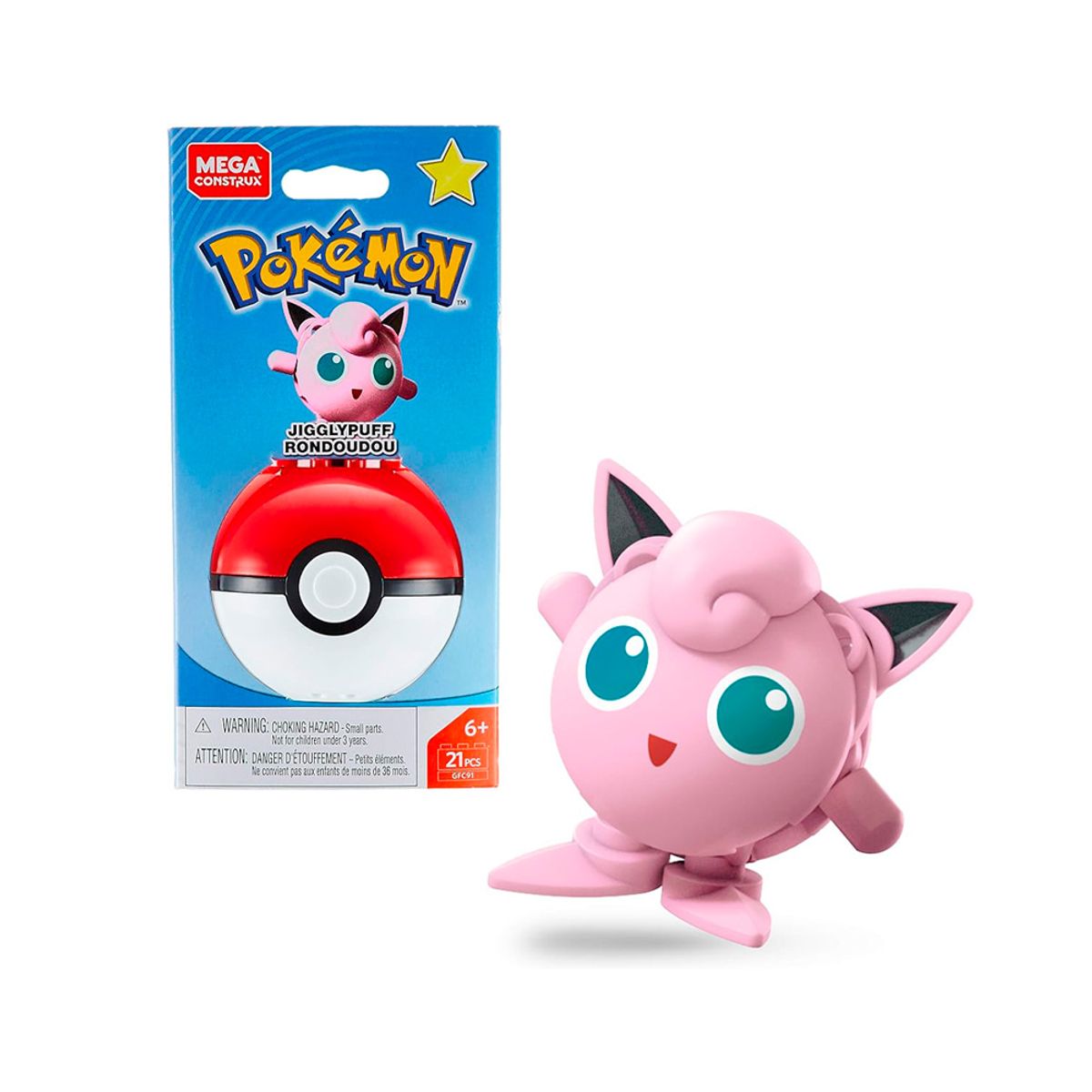 POKEMON - Pokemon Mega Construx Jigglypuff 21 Piezas