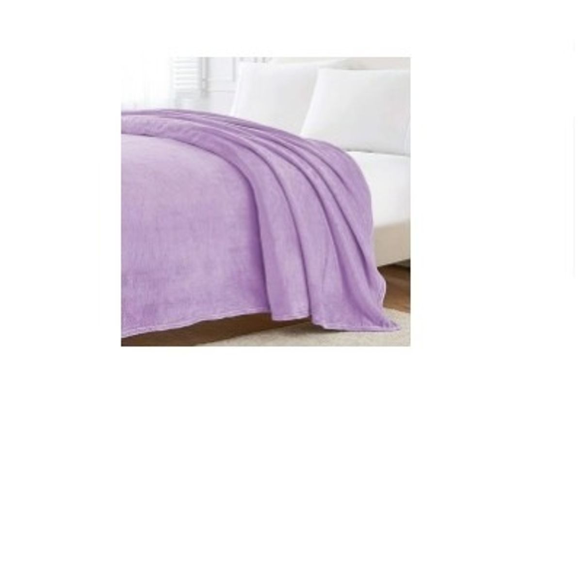 GENERICO - Manta 2 plazas arrullo de felpa de terciopelo suave lavanda