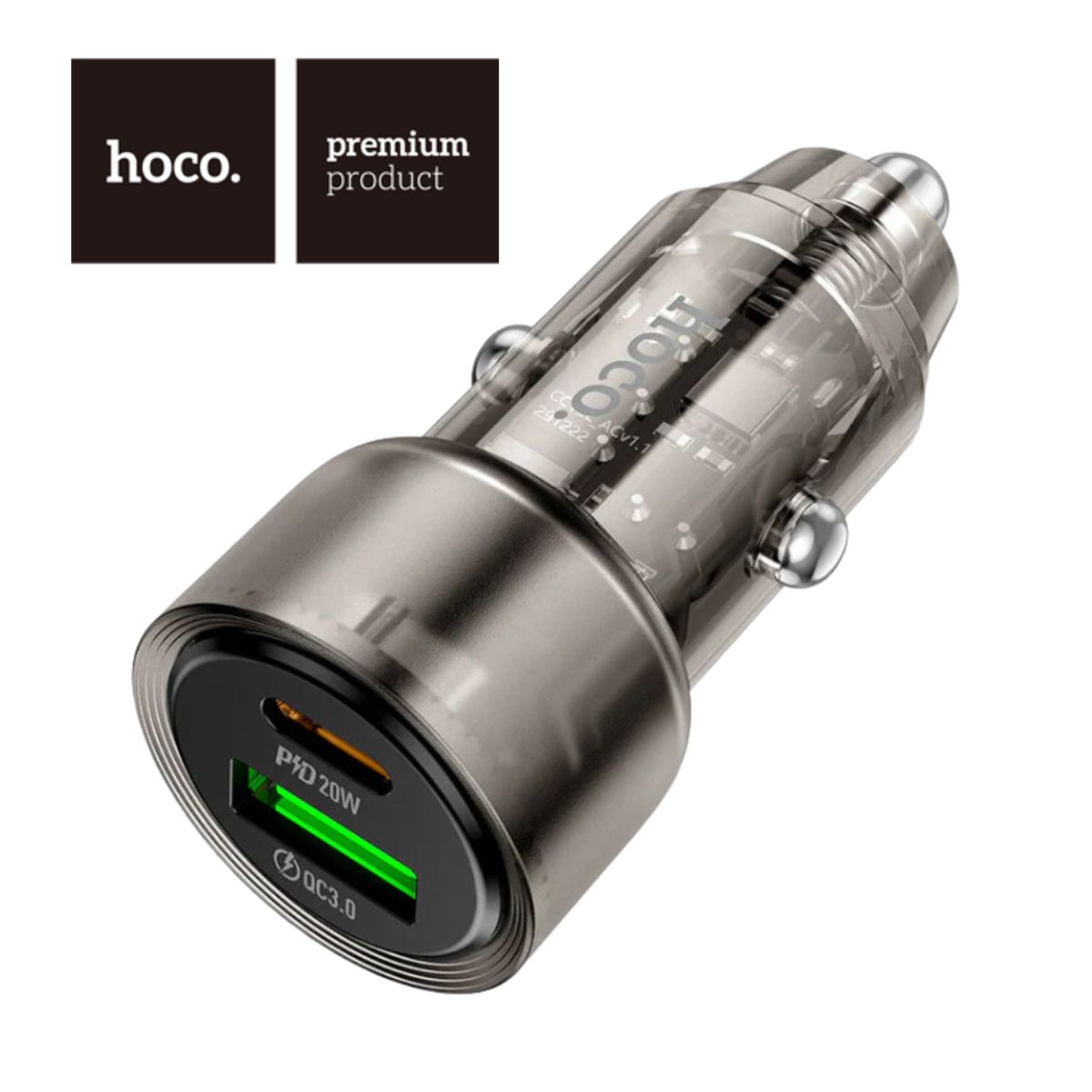 HOCO - Cargador de Auto para Telefono Celular Carga Rapido 38W HOCO Z52