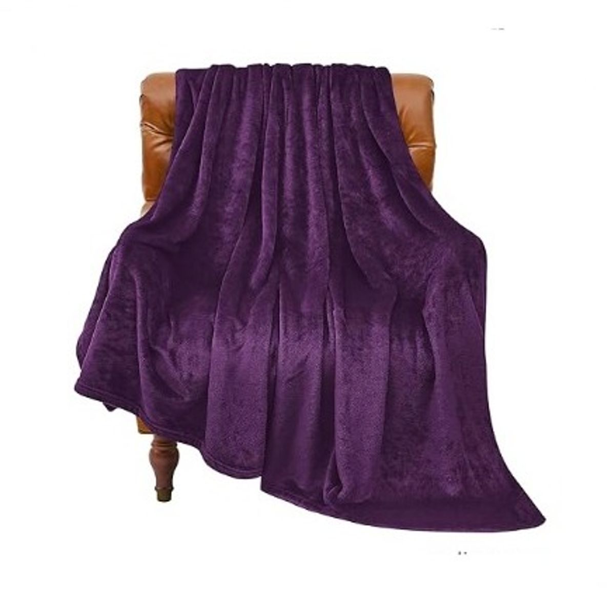 GENERICO - Manta 2 plazas arrullo de felpa de terciopelo suave granate