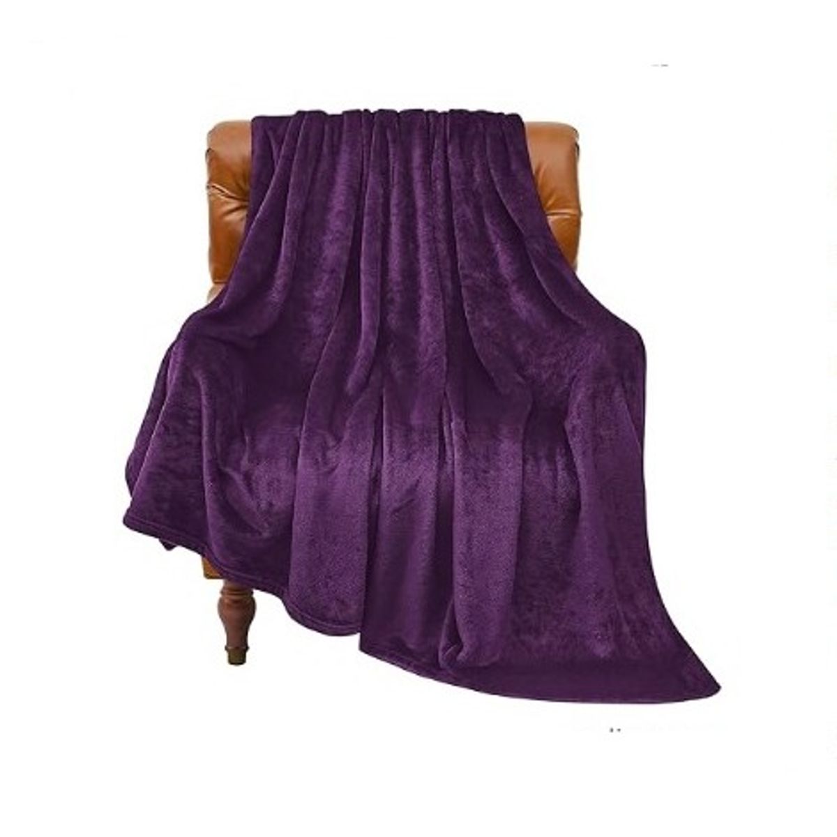 GENERICO - Manta 2 plazas arrullo de felpa de terciopelo suave granate