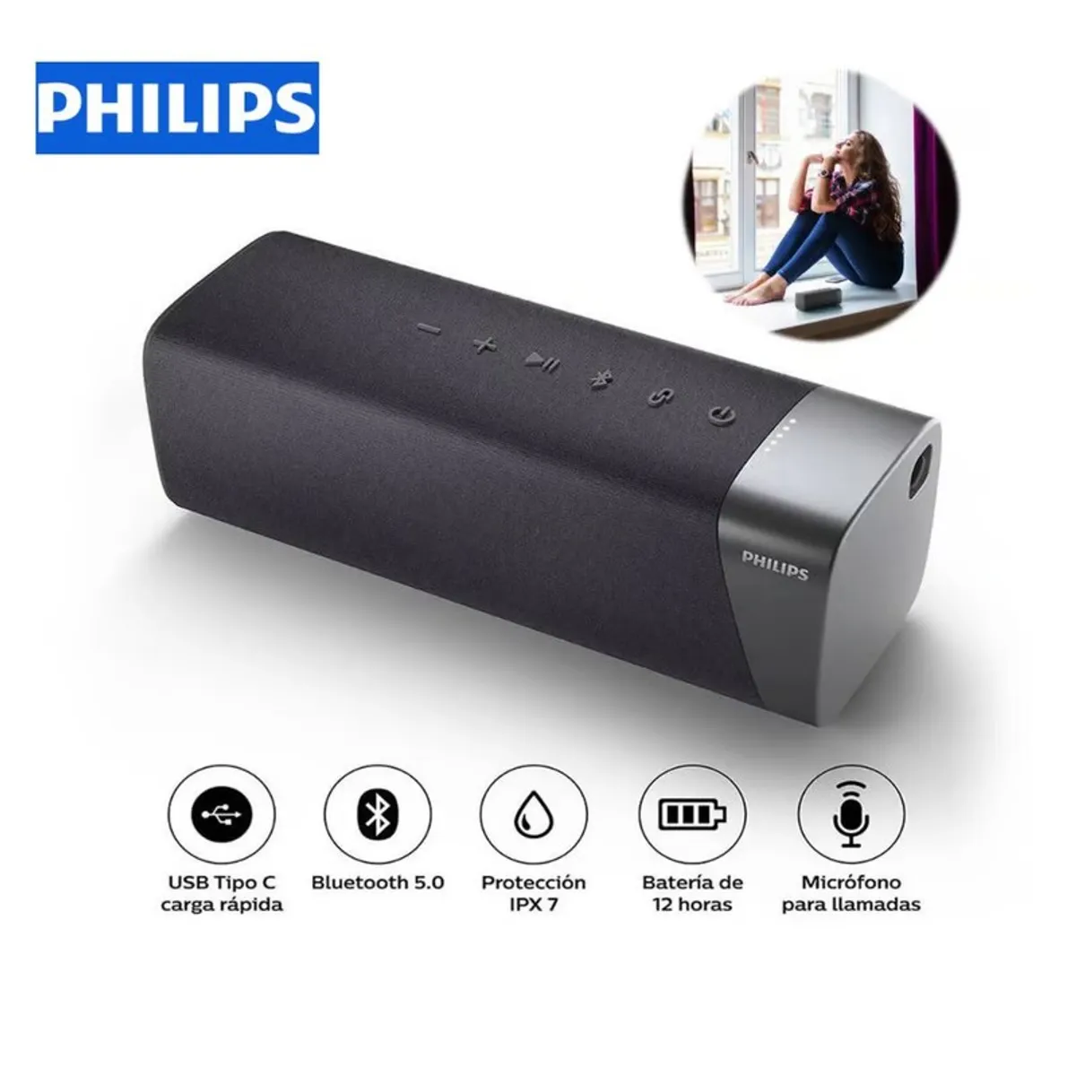 PANASONIC - Parlante Philips TAS5505 Bluetooth