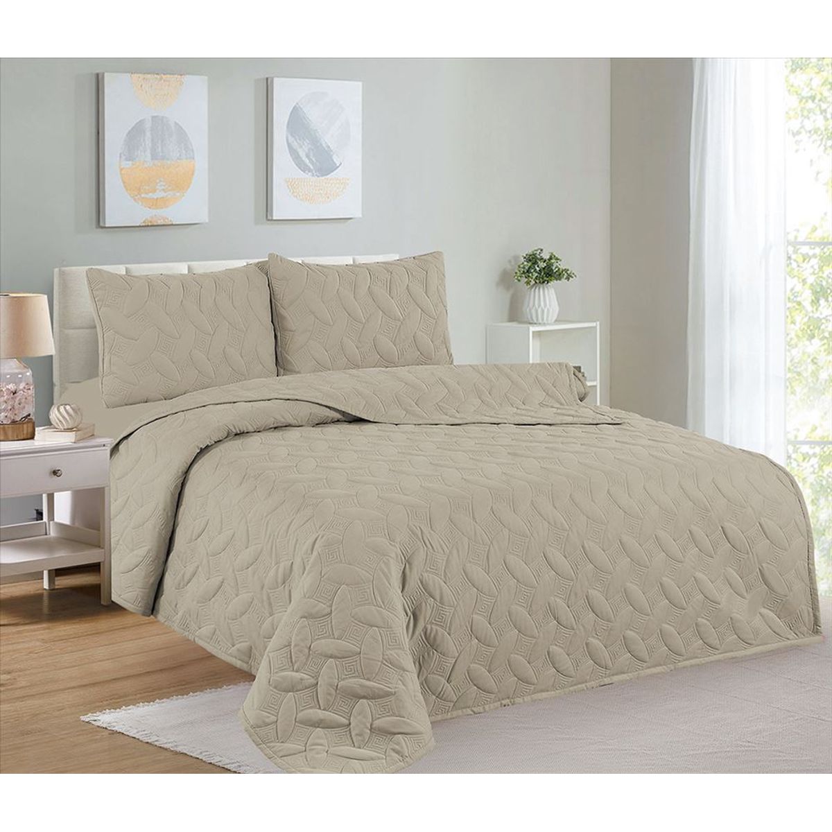 CASATEX - CUBRECAMA CASATEX KING SIZE 100% ALGODÓN