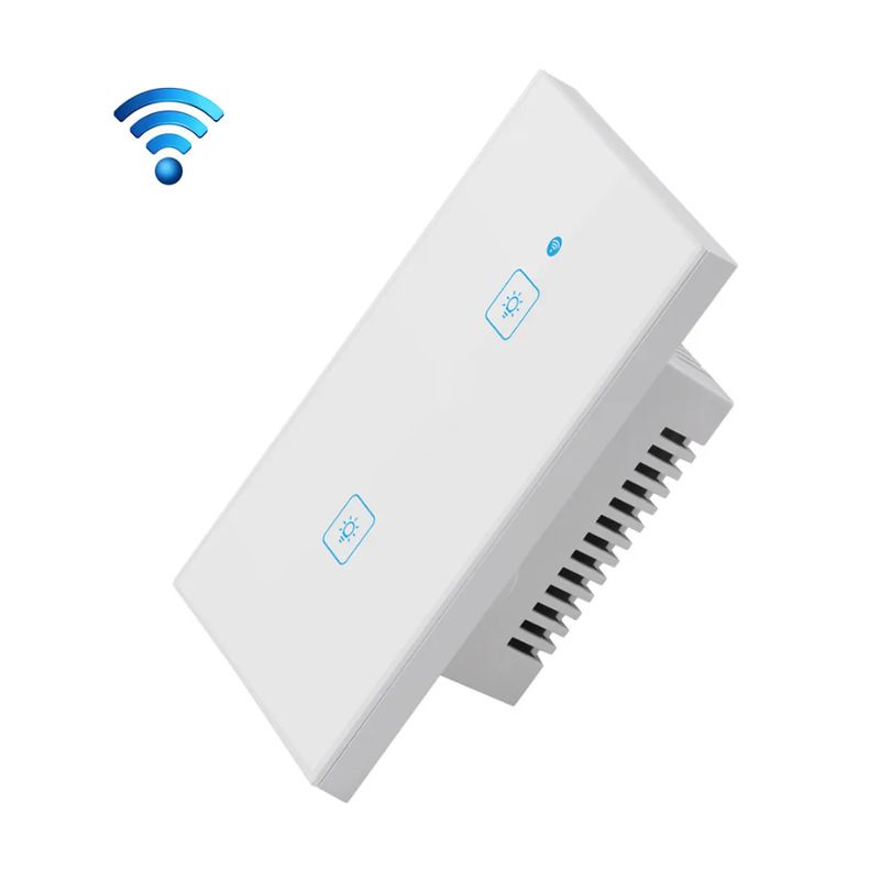SEISA - Interruptor Inteligente Wifi Smart Pared Alexa Google Home WS-US-2C