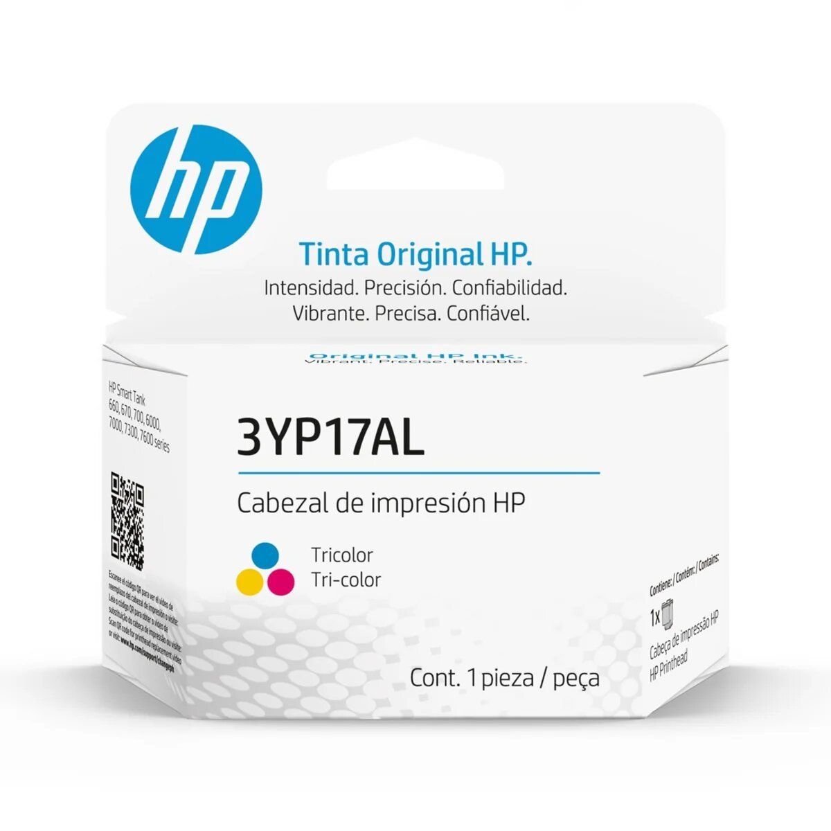 HP - Kit Cabezal HP X4E75AL 3YP17AL Negro Tricolor