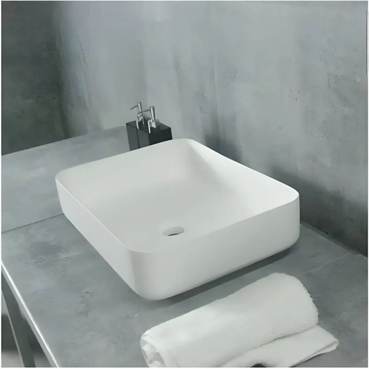 VAINSA - Bowl de Loza Mod Rectangular Blanco 37x48x13cm