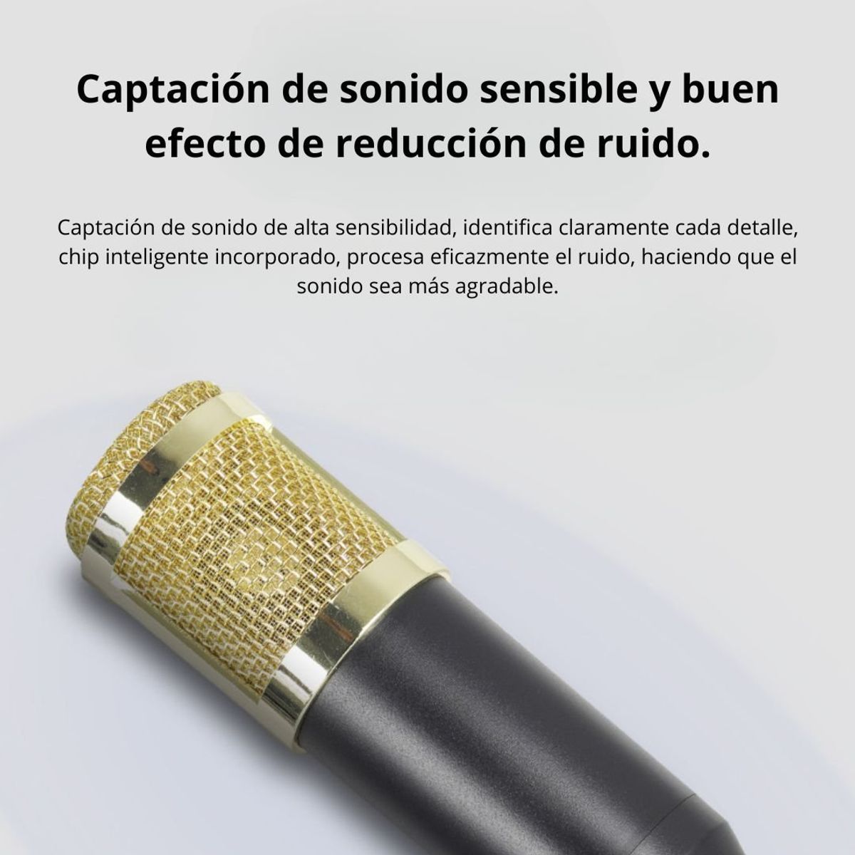 GENERICO - Micrófono Condensador Profesional con Consola de Sonido Bluetooth 1645