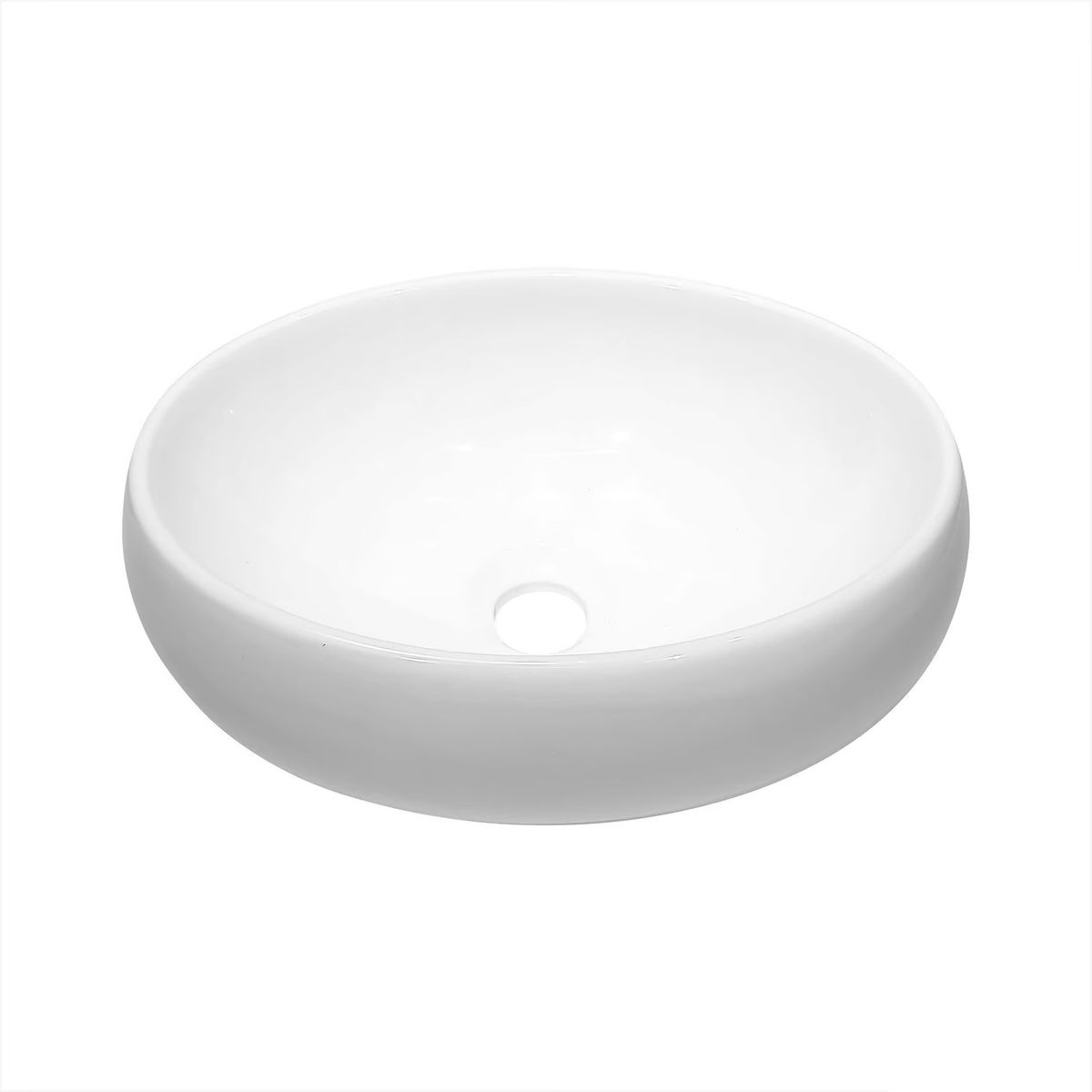 VAINSA - Bowl de Loza Mod Circular Blanco 33x48x14cm
