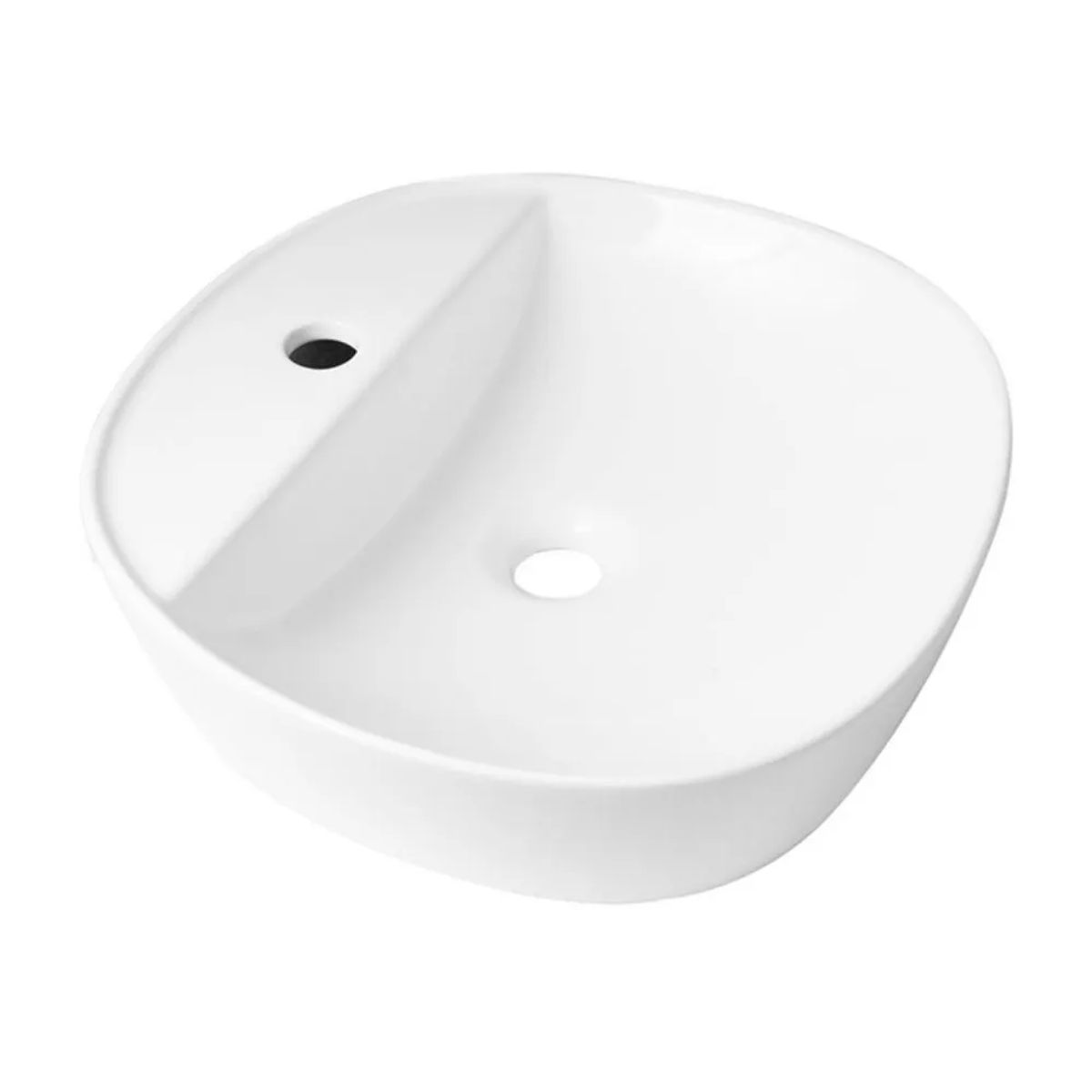 VAINSA - Bowl de Loza Mod Ovalado Blanco 40x40x12cm