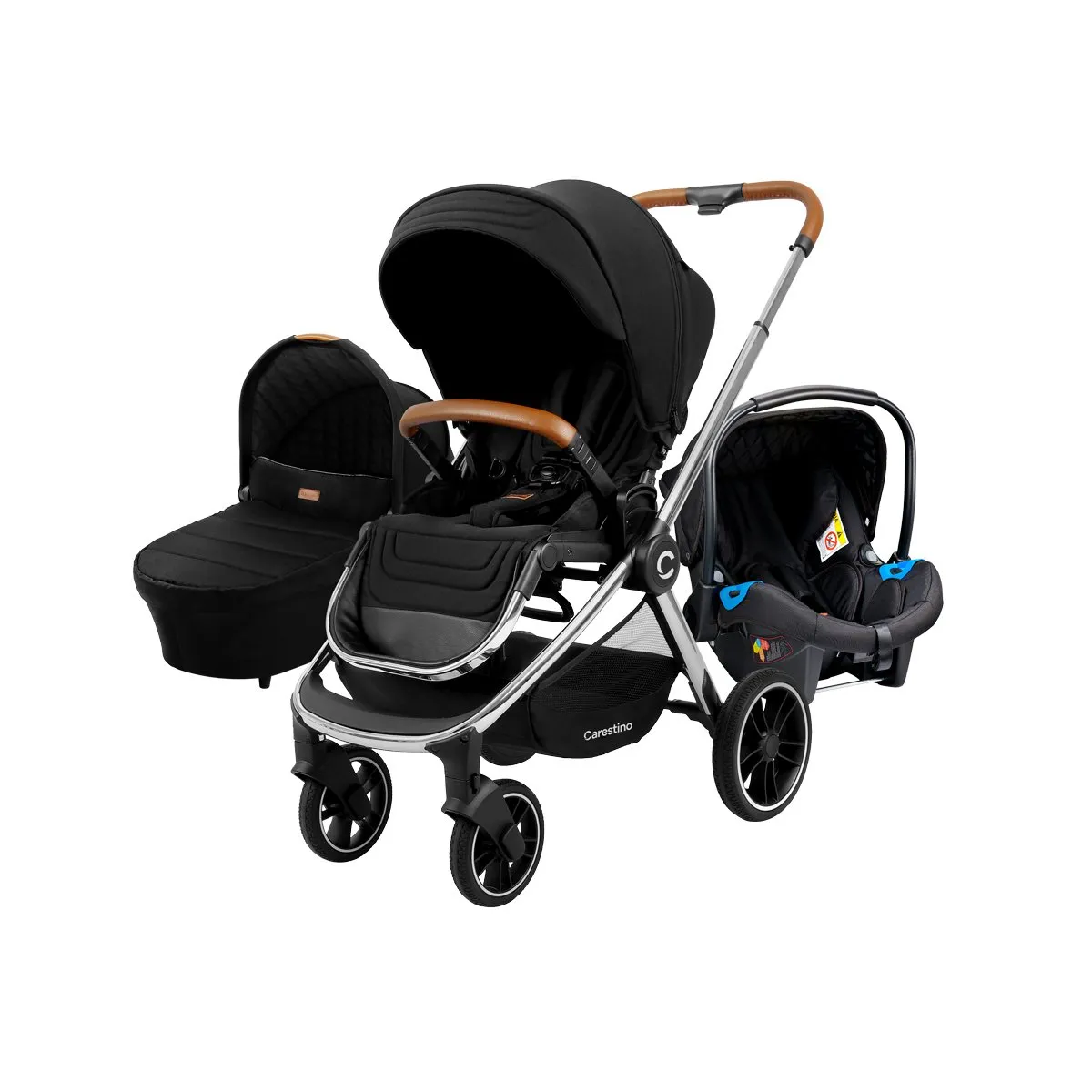 CARESTINO - Coche Beverly V2 Negro