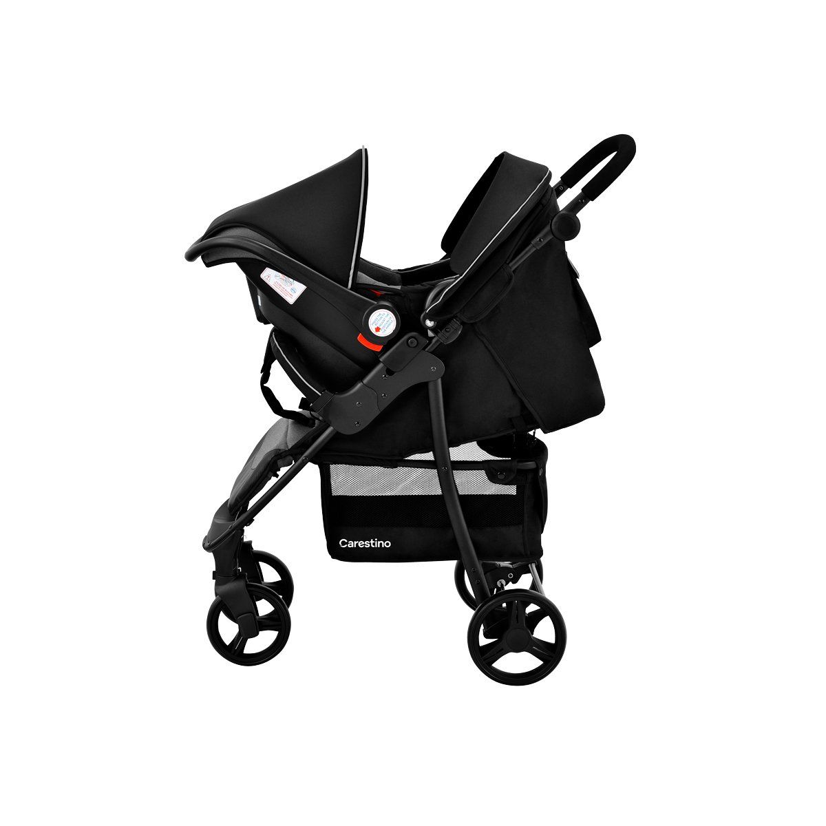 CARESTINO - Coche City Travel Gris Melange