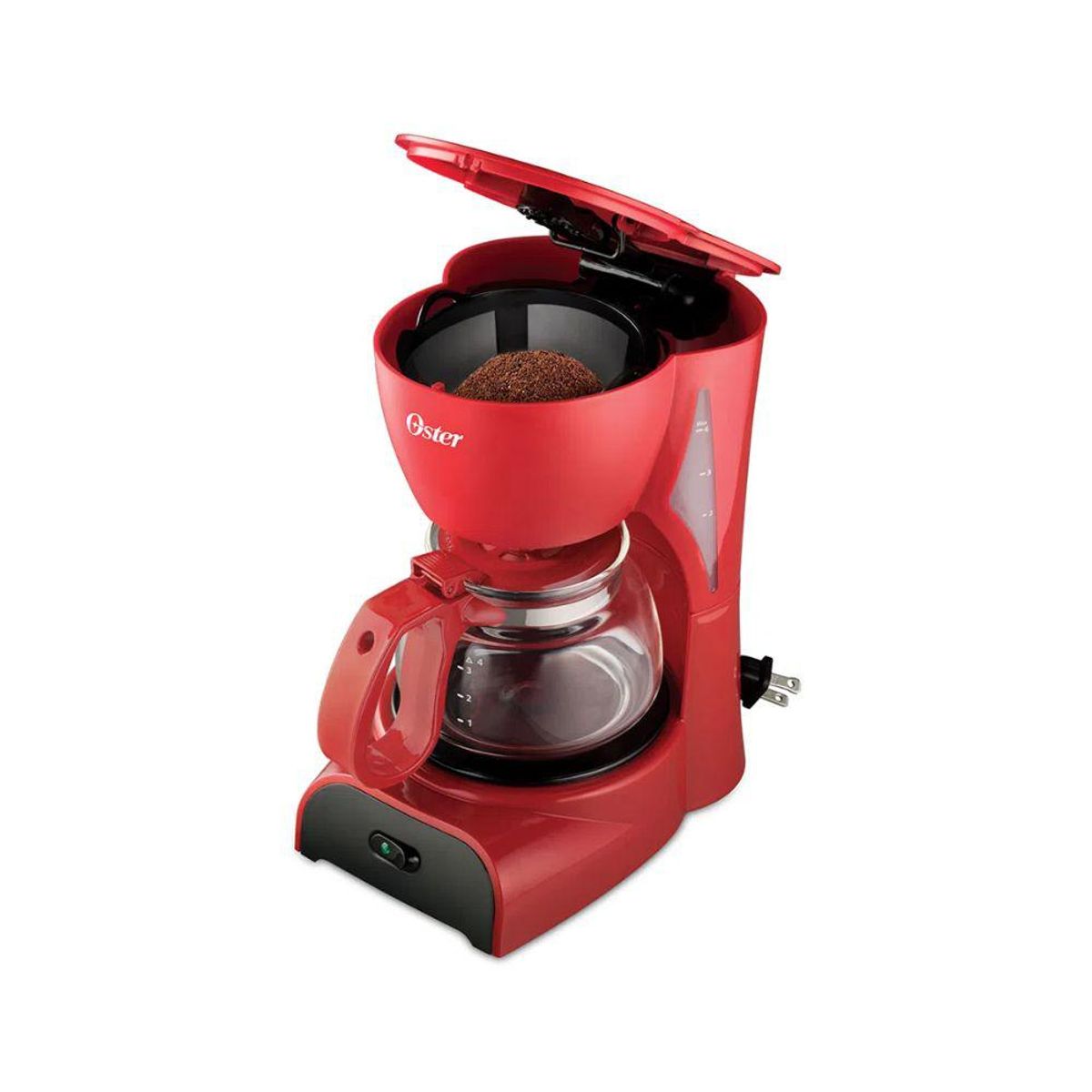 OSTER - Cafetera Oster® BVSTDCDR5R-053 4 Tazas Gota a Gota Roja