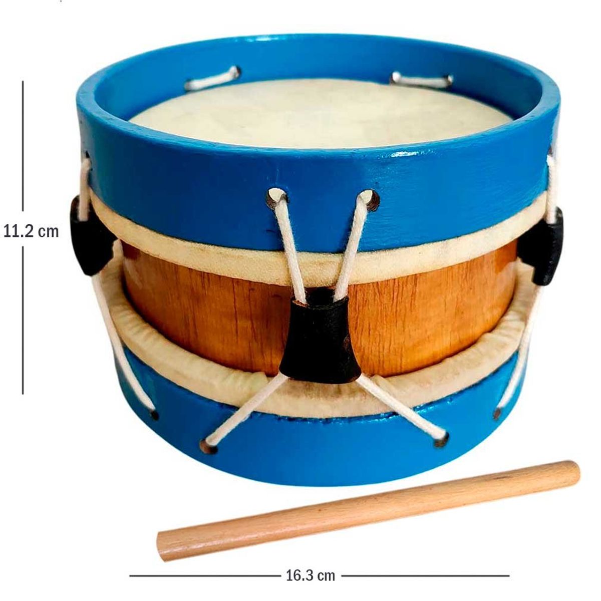 GENERICO - Instrumento Musical de Percusion Tamborcito Baby - Azul