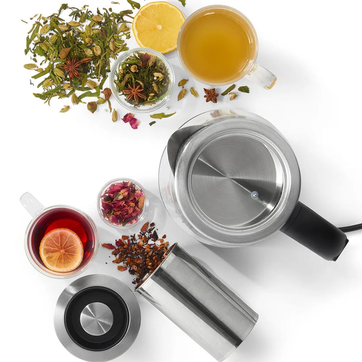 OSTER - Hervidor Eléctrico de Vidrio con Infusor Oster® BVSTKT8990