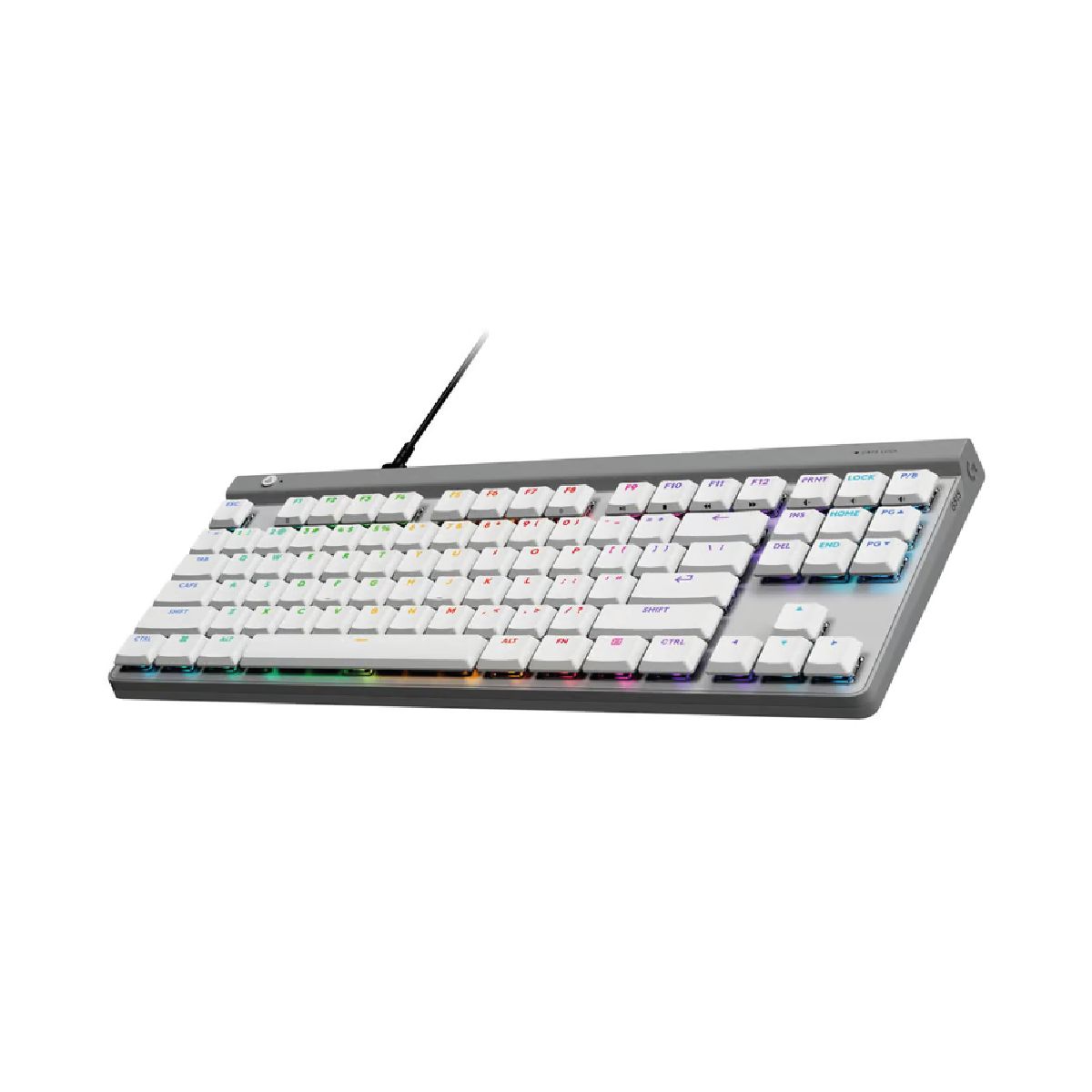 LOGITECH - Teclados Gaming Logitech G G515 TKL Wired LightSync RGB Blanco