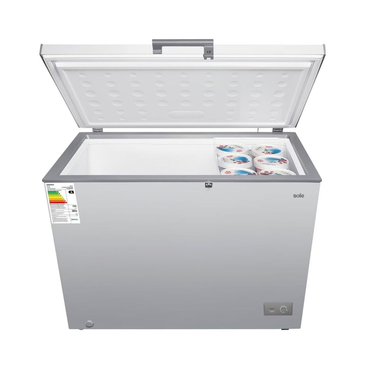 SOLE - Congeladora Sole 290L Horizontal - Gris
