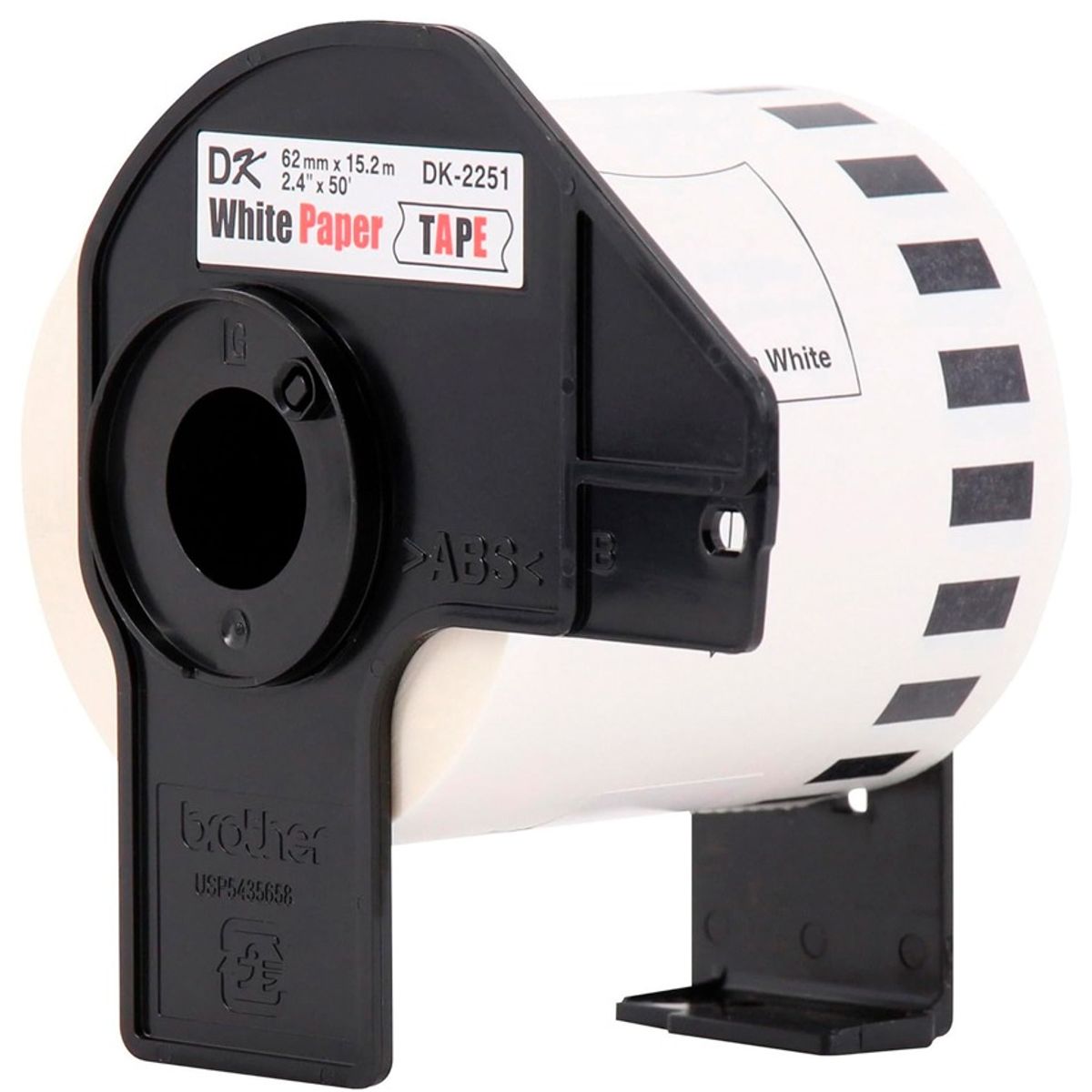 GENERICO - CINTA BROTHER COMPATIBLE DK-2251 62MM NEGRO ROJO SOBRE BLANCO
