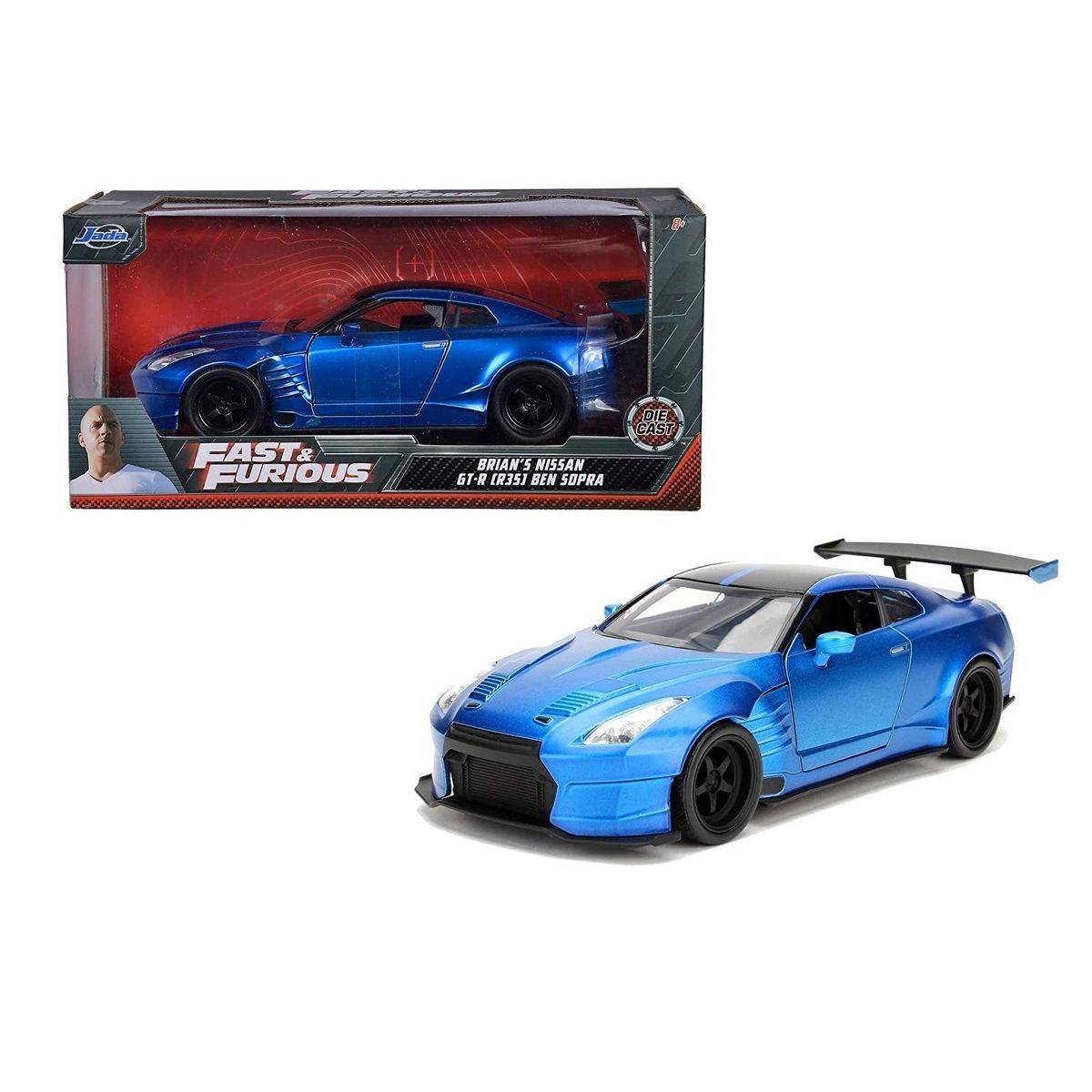 JADA TOYS - NISSAN GTR R35 BRIAN RAPIDOS Y FURIOSOS AUTO ESCALA 124