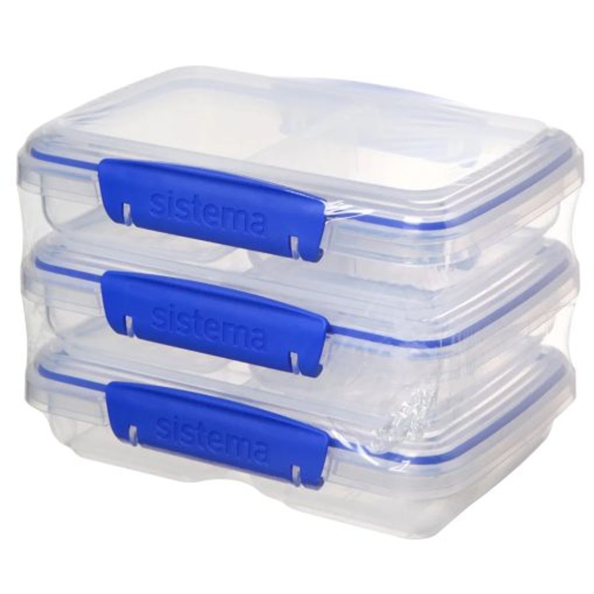 GENERICO - Juego de 3 Contenedores Pequeño para Alimentos Sistema 1513ZS