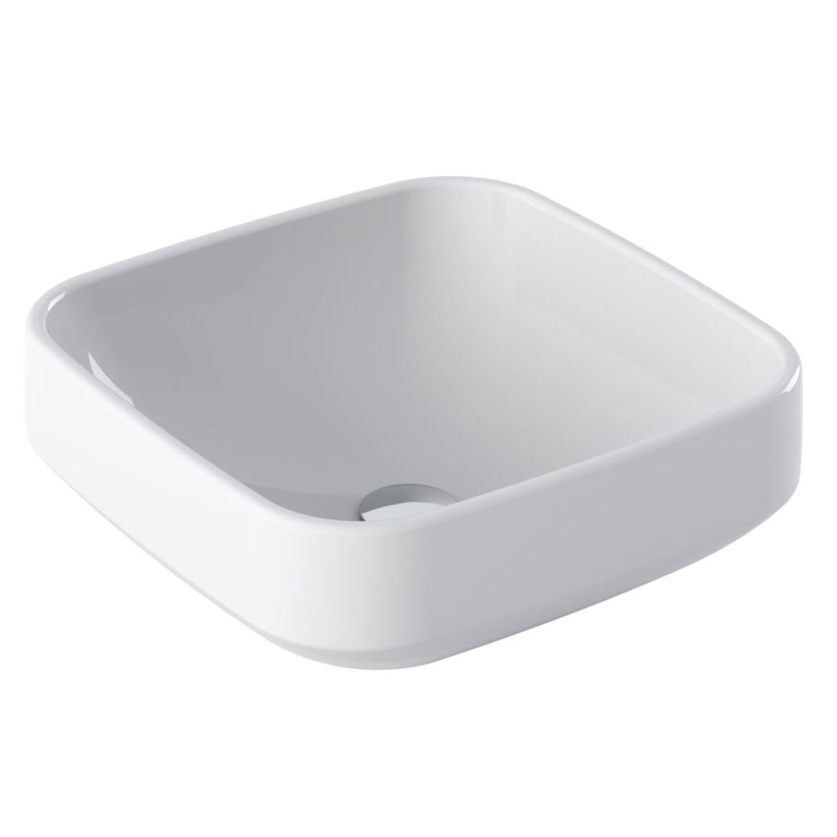 TREBOL - Bowl de Loza Mod Cuadrado Blanco 41x41x15cm