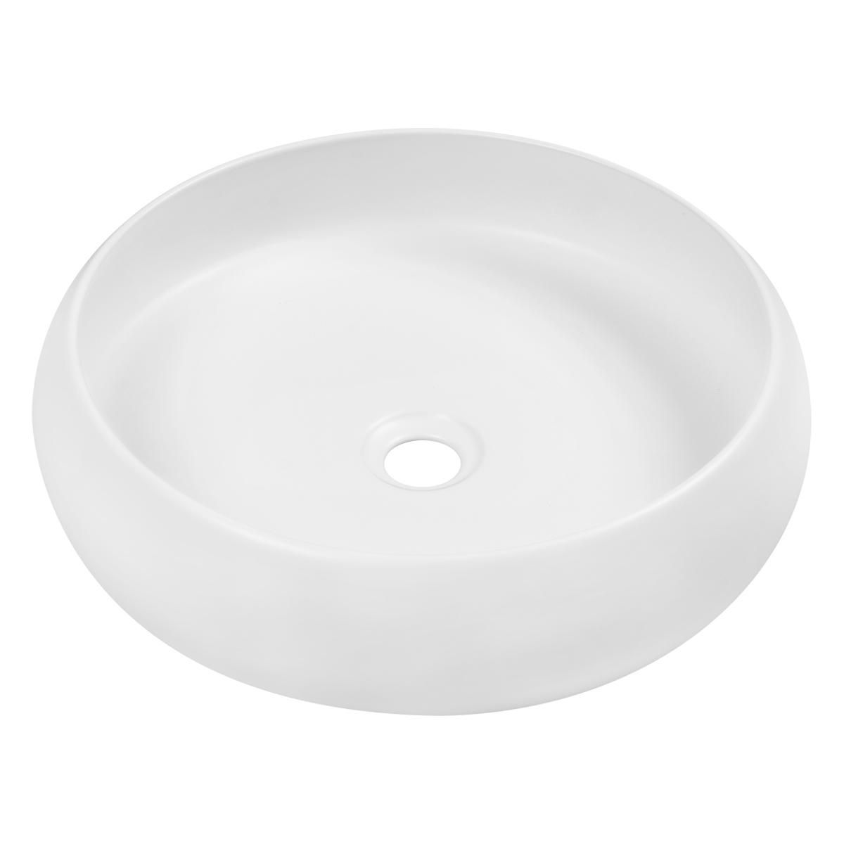 TREBOL - Bowl de Loza Mod Circular Blanco 44x44x12cm