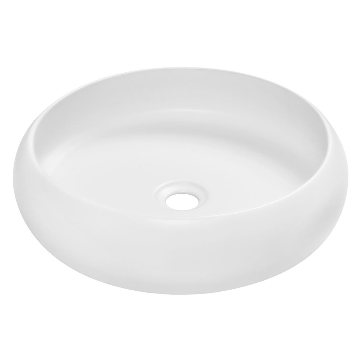 TREBOL - Bowl de Loza Mod Circular Blanco 44x44x12cm