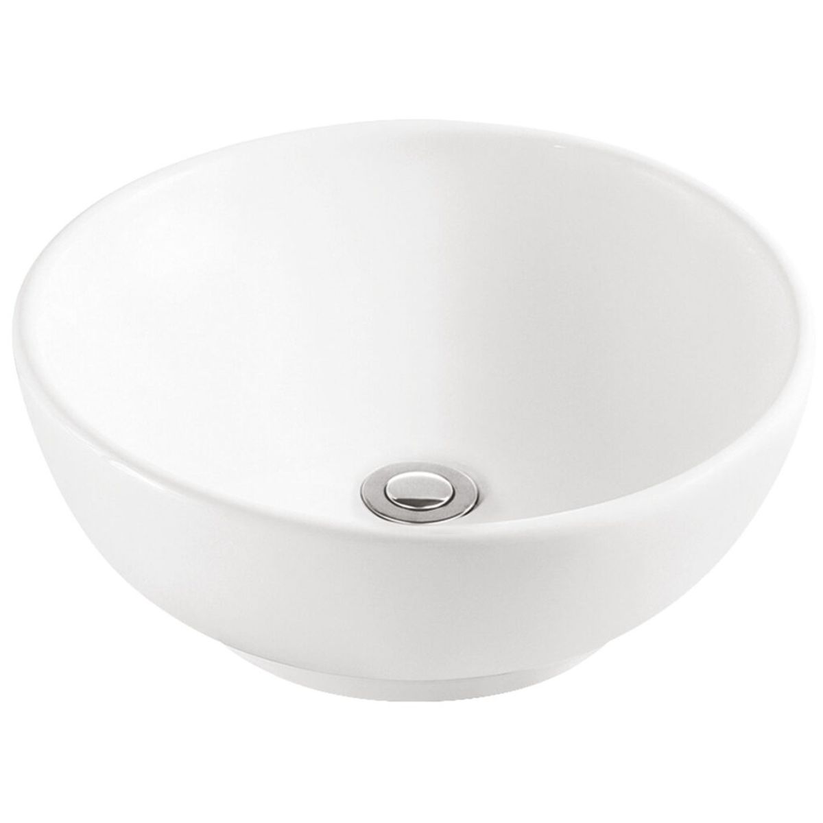 TREBOL - Bowl de Loza Mod Circular Blanco 39x39x15cm