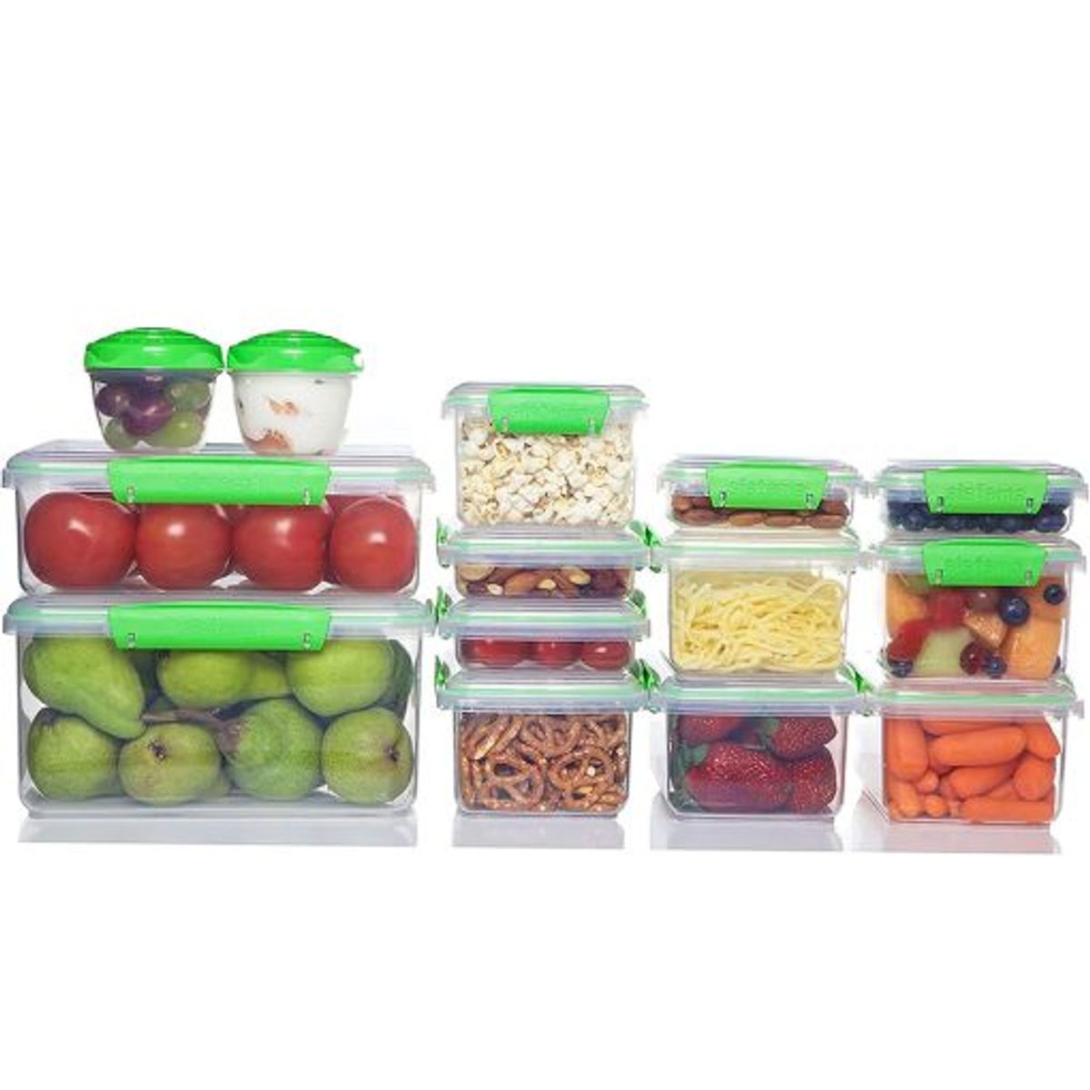 GENERICO - Juego de 14 Recipientes para Alimentos Sistema 65602ZS