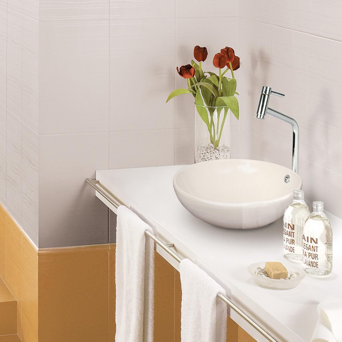 VAINSA - Bowl de Loza Mod Circular Bone 43x43x15cm