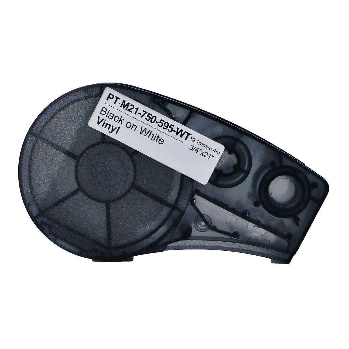 GENERICO - CINTA BRADY COMPATIBLE PT-M21-750-595-WT-BK 19-1MM NEGRO SOBRE BLANCO