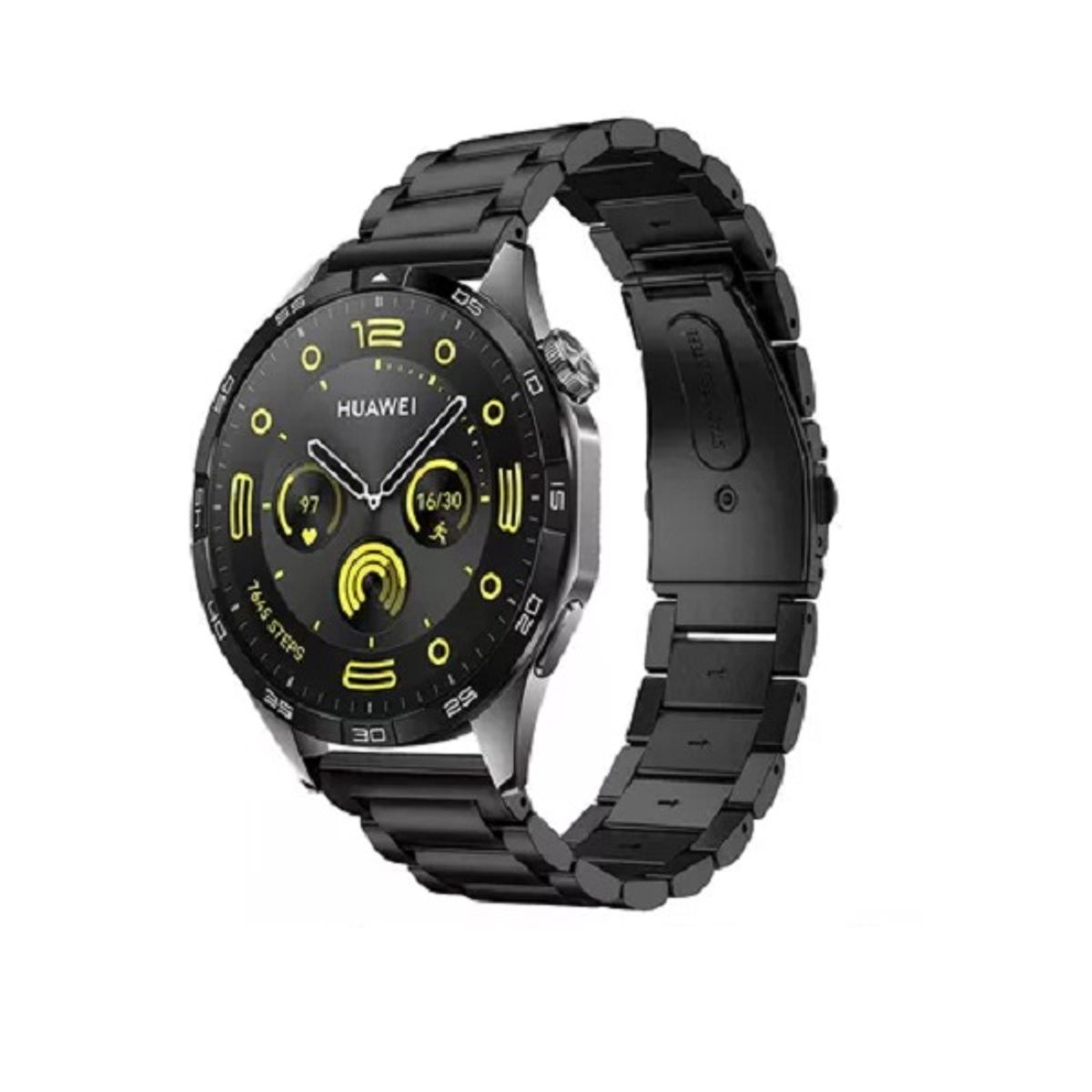 GENERICO - Correa 22mm Acero Para Huawei Watch Gt5 Pro Gt4 Gt3 Gt2 46mm negro