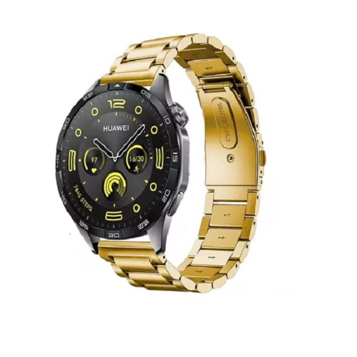 GENERICO - Correa 22mm Acero Para Huawei Watch Gt5 Pro Gt4 Gt3 Gt2 46mm dorado