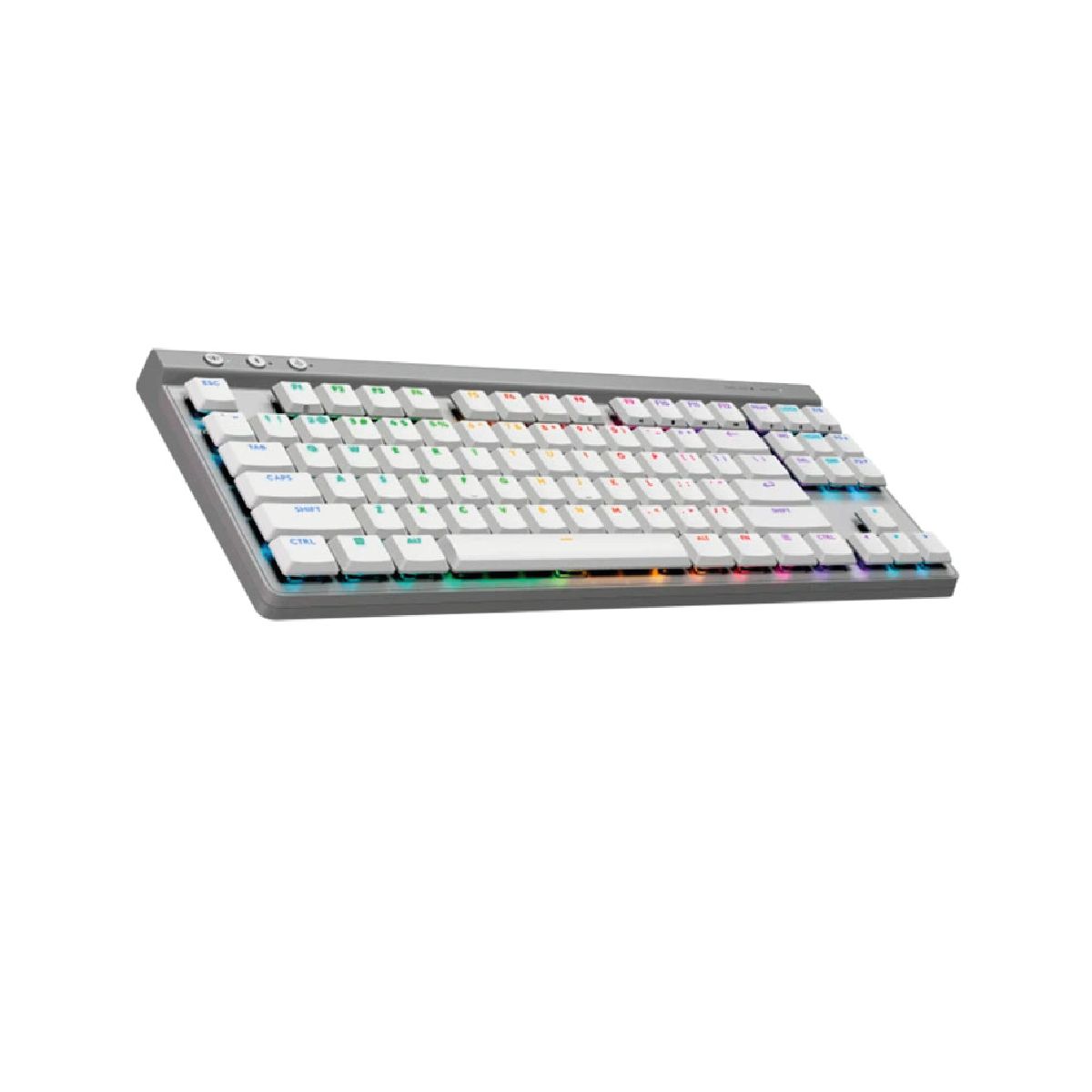 LOGITECH - Teclado Logitech G515 TKL LightspeedBT RGB Blanco 920-012535