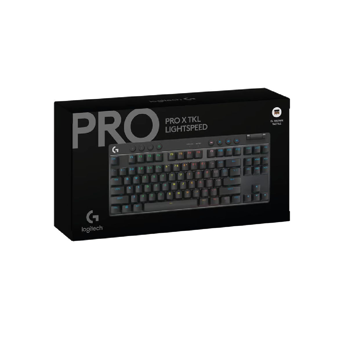 LOGITECH - Teclado Logitech Pro X TKL Lightspeed Ub Negro 920-012127