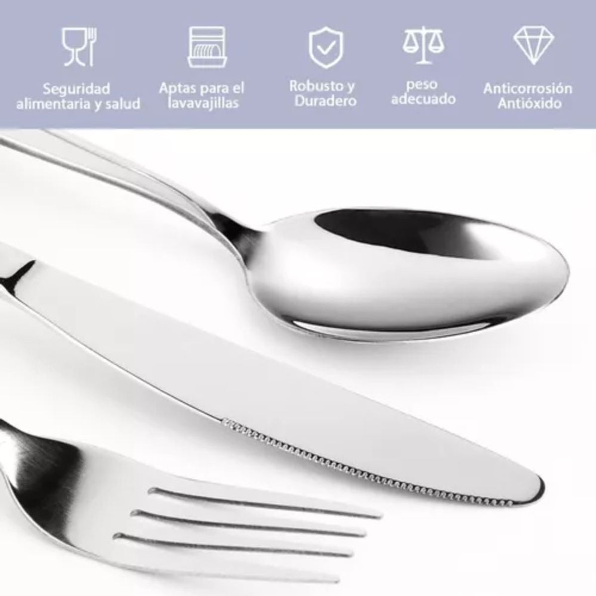 FACUSA - Set De Cubiertos Facusa X24  de Mesa Mod:Espiga