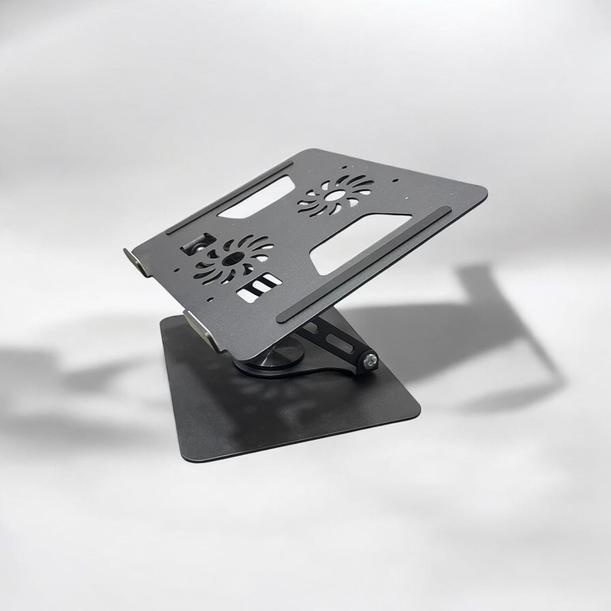 GENERICO - Soporte para laptop giratorio de metal 360° - Blanco