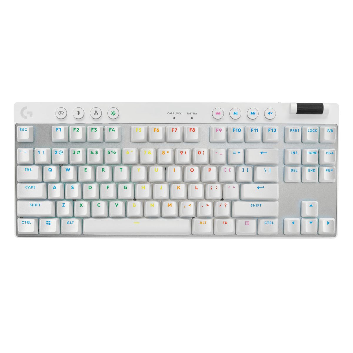 LOGITECH - Teclado Logitech Pro X TKL Lightspeed Ub Blanco 920-012143