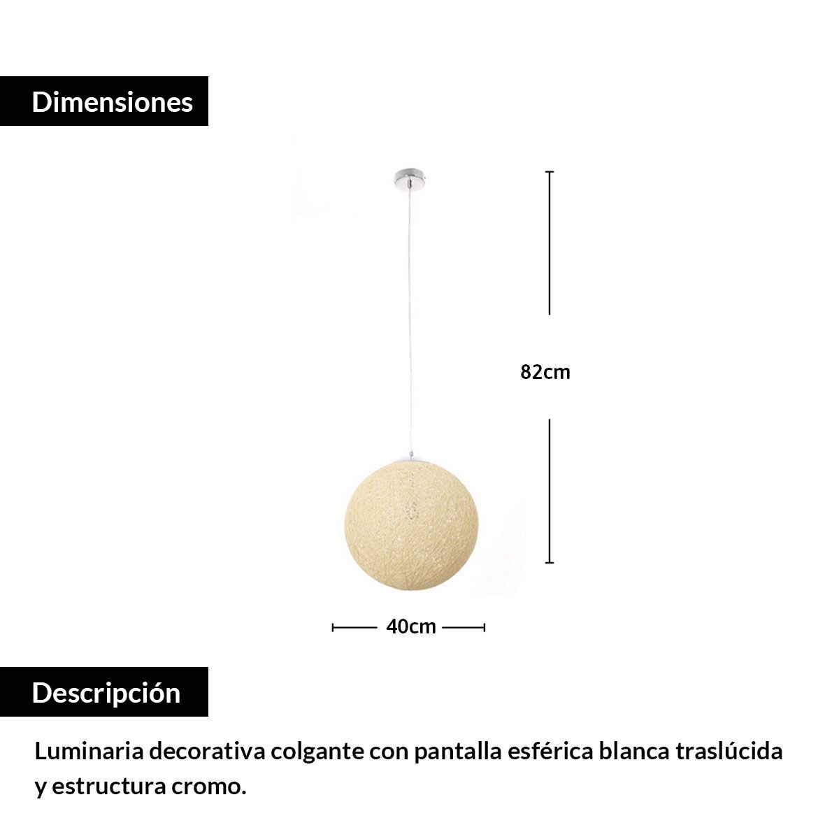 EVOLITE - Lámpara de techo suspendida EDS-024