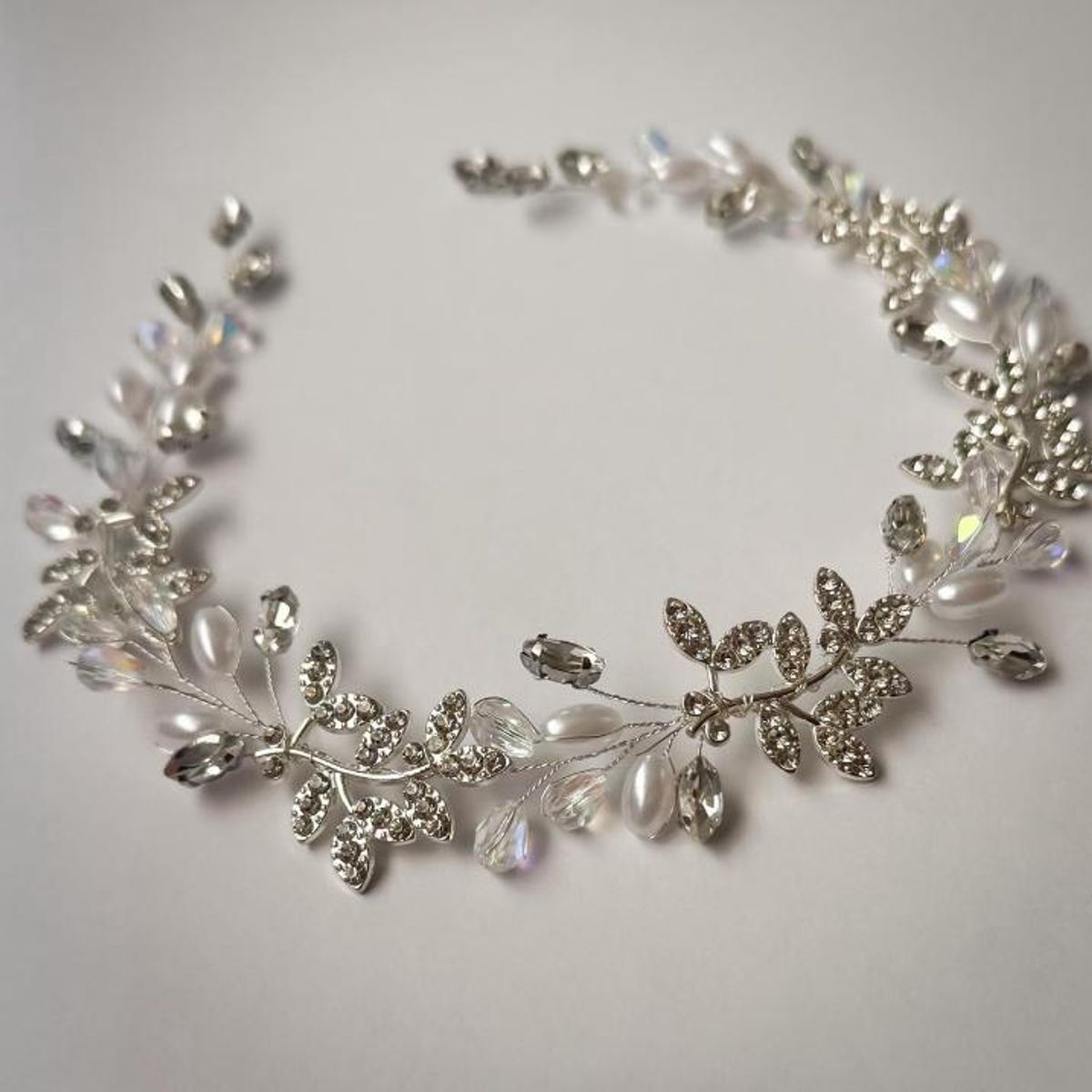 GENERICO - TOCADO TIARA ACCESORIO PARA NOVIA