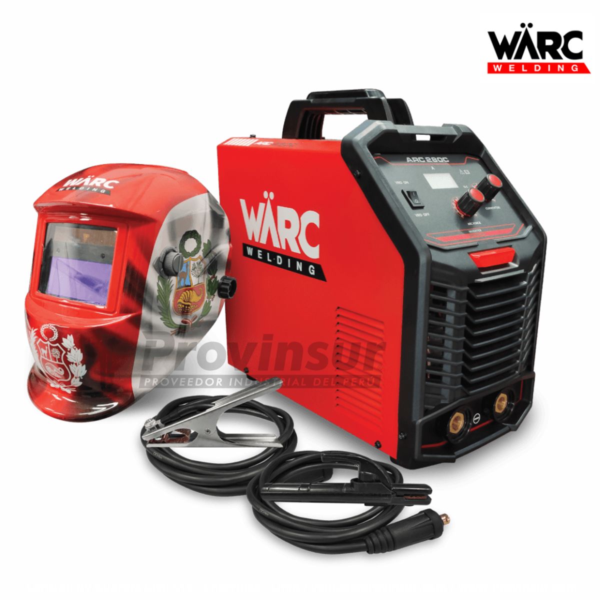 WARC - Máquina de Soldar ARC280C WARC 250 Amperios + Careta Fotosensible
