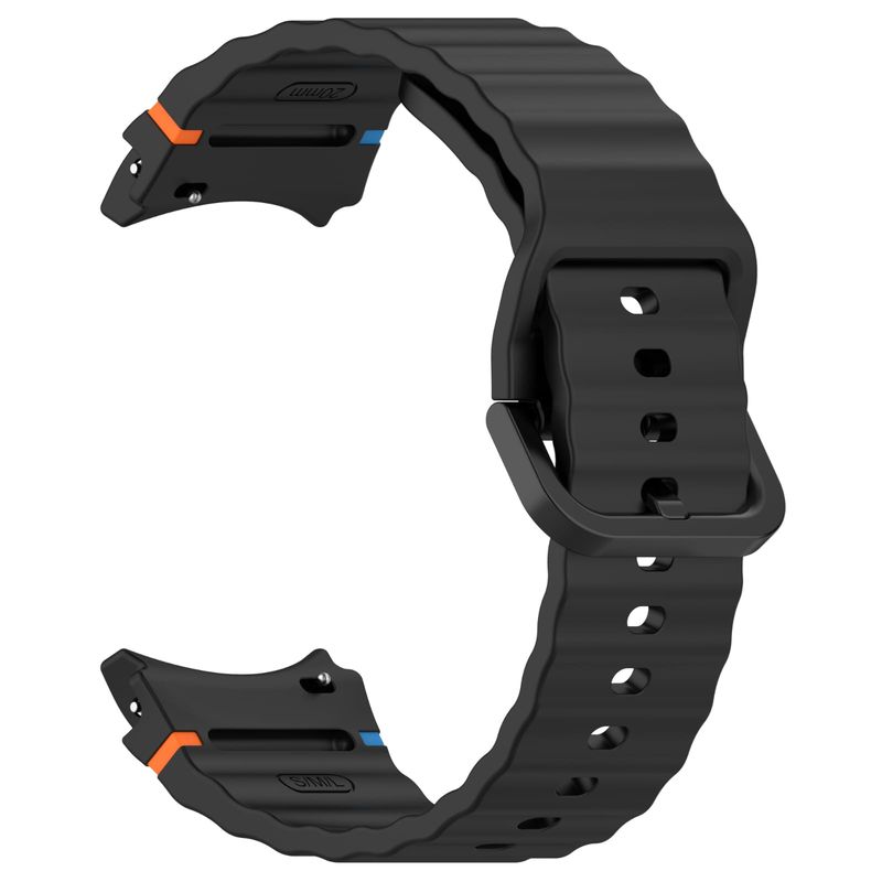 GENERICO - Correa Silicona Para Galaxy Watch Fe / 7 / 6 / 5 / 5 Pro / 4 negro