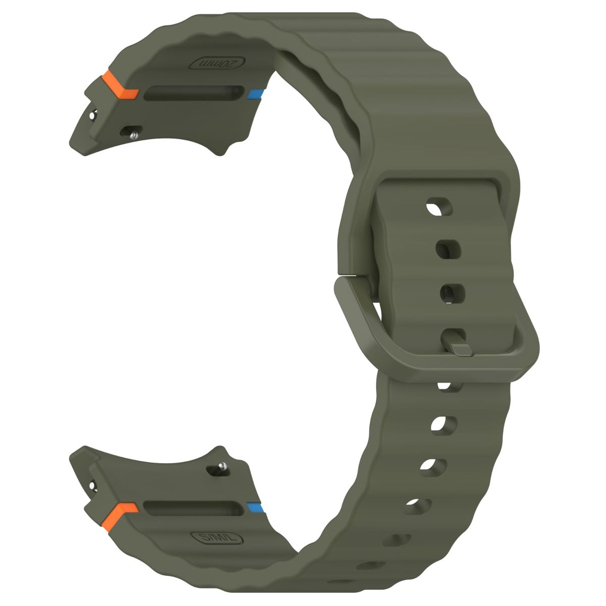 GENERICO - Correa Silicona Para Galaxy Watch Fe / 7 / 6 / 5 / 5 Pro / 4 verde