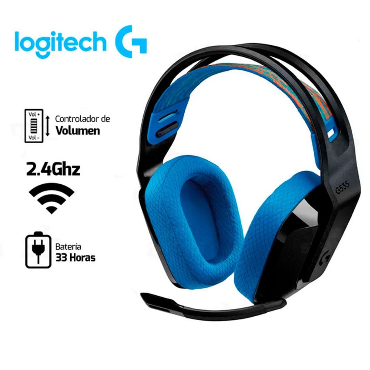 LOGITECH - Logitech G535 LIGHTSPEED Conectividad Inalámbrica para Gamers