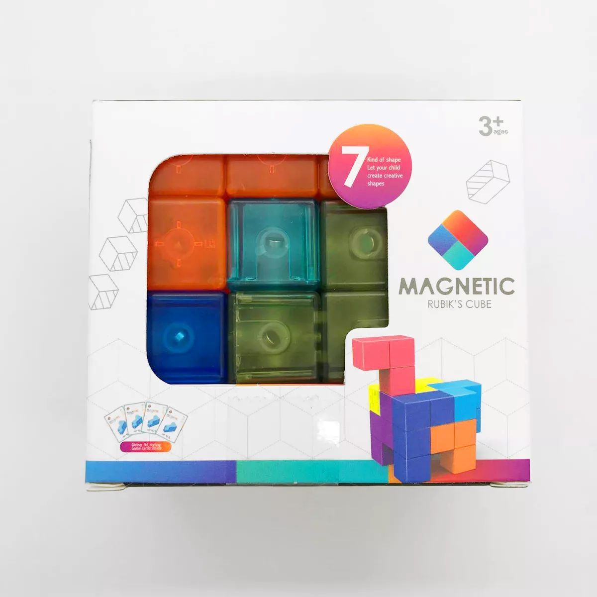 GENERICO - Juego Cubo Soma Magnético 3x3 Didáctico Mental