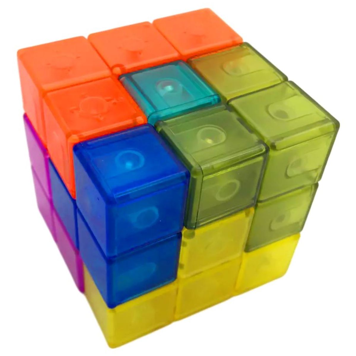 GENERICO - Juego Cubo Soma Magnético 3x3 Didáctico Mental