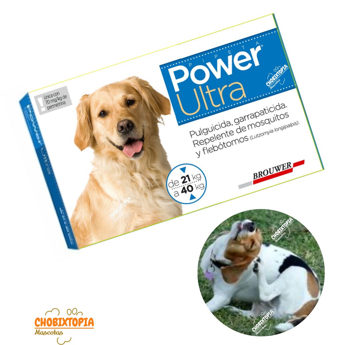 POWER ULTRA - POWER ULTRA PERROS DE 21 A 40 KG - 7 mL PIPETA