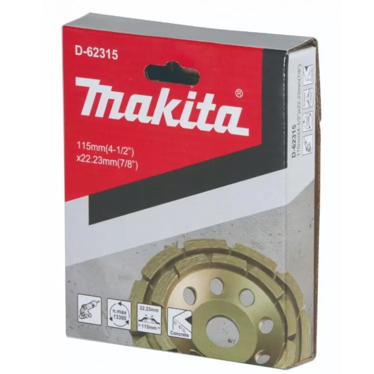 MAKITA - Copa Diamantada Abrasivo 4 1/2" 115mm x 22mm