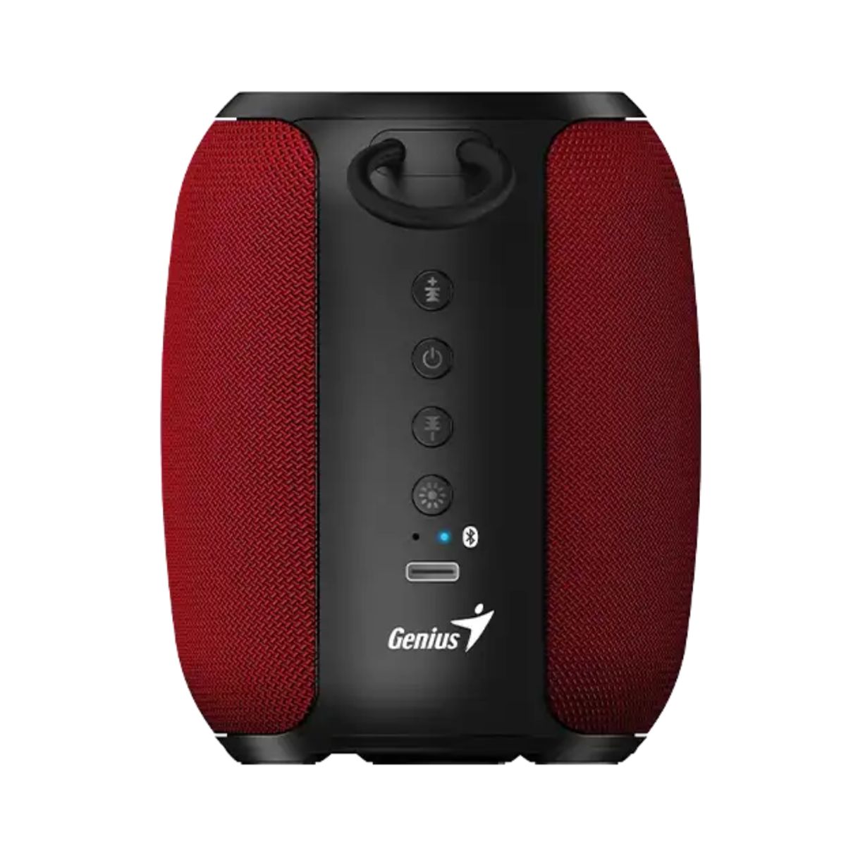 GENIUS - PARLANTE GENIUS SP-915 BLUETOOTH 5W 6H MIC AI COPILOT RGB NEGRO ROJO