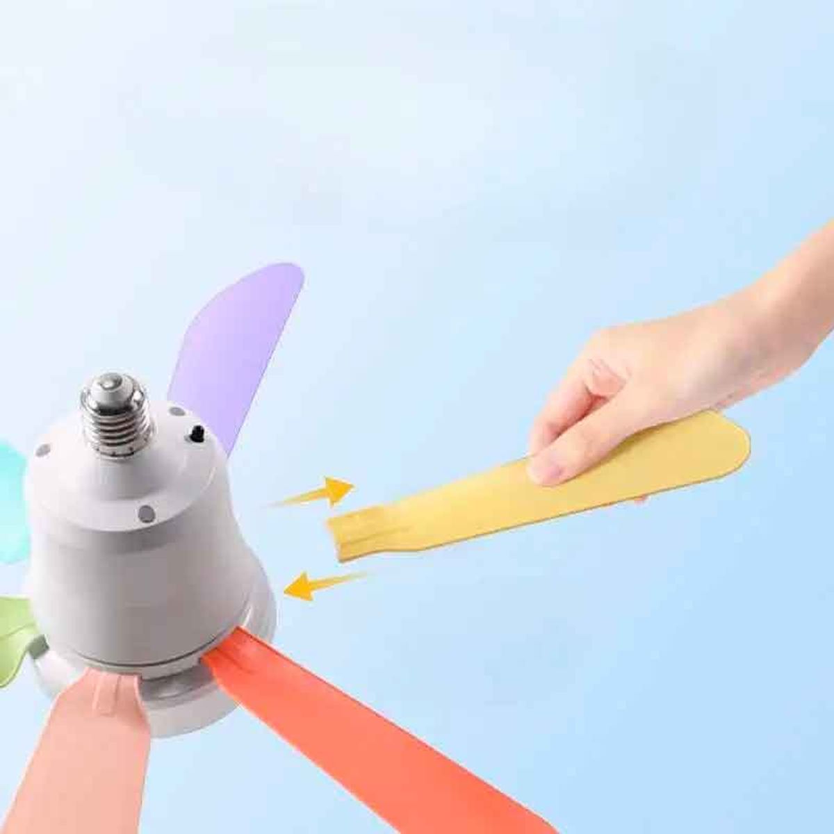 CUBULL - Foco Ventilador de techo 2 en 1 ahorrador 40W con control