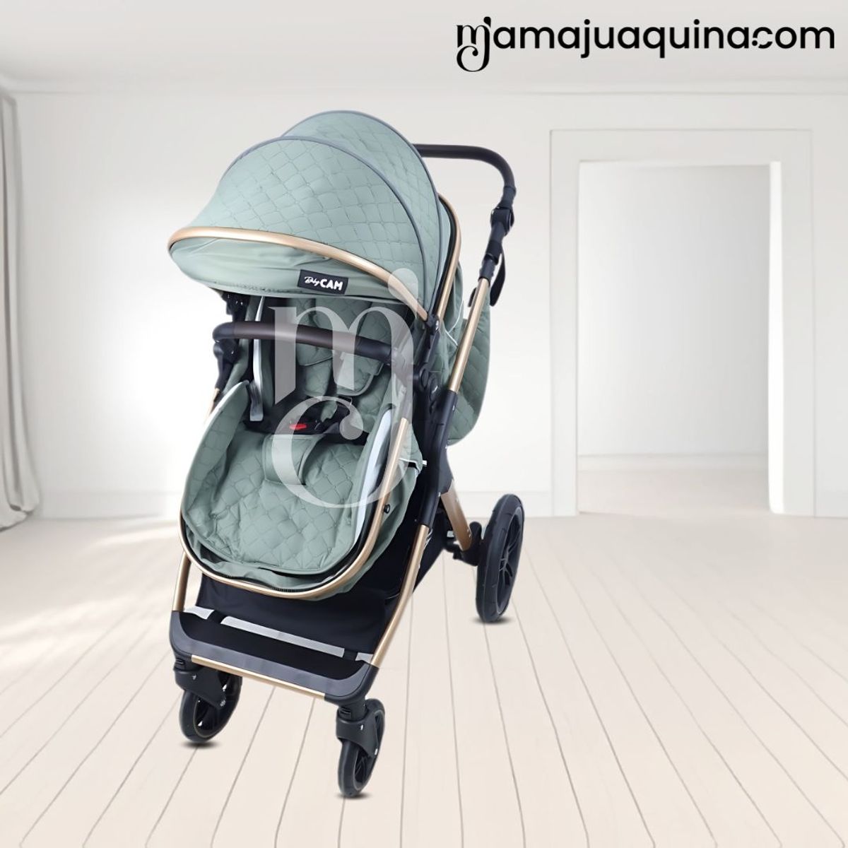 KIDS - Coche Moisés de Lujo «NAPOLY» Edición Limitada Green